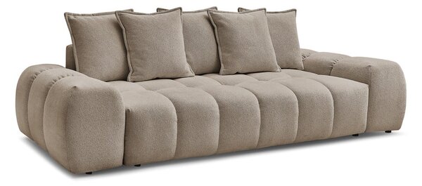 Szarobrązowa sofa z tkaniny szenilowej 278 cm Everest – Bobochic Paris