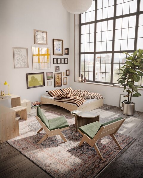 Ciemnoszary fotel Sway – Karup Design