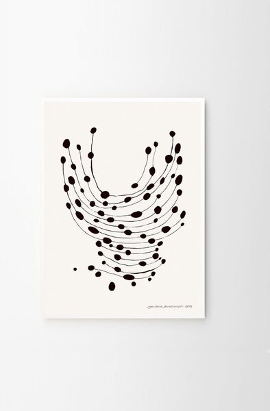 Plakat 30x40 cm Dancing Dots – Leise Dich Abrahamsen – The Poster Club