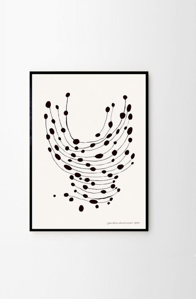 Plakat 30x40 cm Dancing Dots – Leise Dich Abrahamsen – The Poster Club