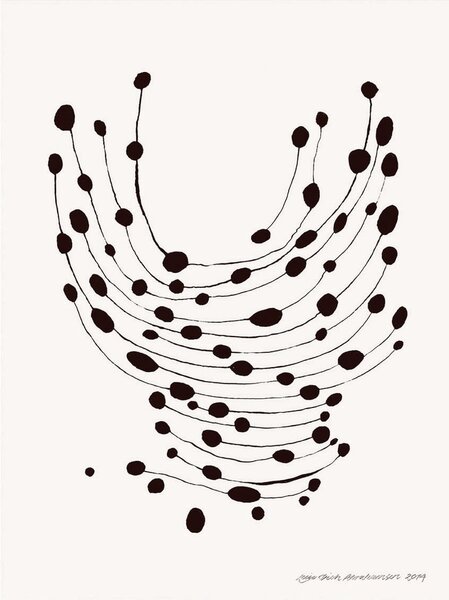 Plakat 30x40 cm Dancing Dots – Leise Dich Abrahamsen – The Poster Club
