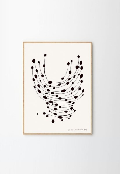 Plakat 30x40 cm Dancing Dots – Leise Dich Abrahamsen – The Poster Club