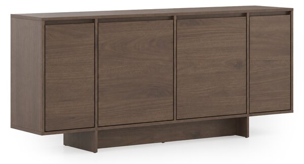 Komoda czterodrzwiowa Zolia 180 cm na cokole - orzech elegant