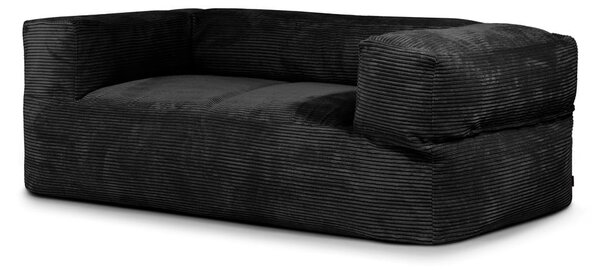 Czarny sztruksowy worek do siedzenia Sofa MooG – SLOWDOWN