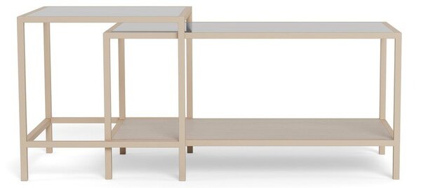 Szare stalowe stoliki zestaw 2 szt. 50x90 cm Seaford – Actona