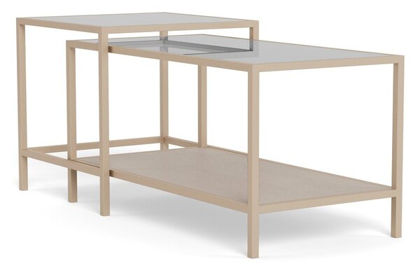 Szare stalowe stoliki zestaw 2 szt. 50x90 cm Seaford – Actona