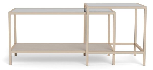Szare stalowe stoliki zestaw 2 szt. 50x90 cm Seaford – Actona