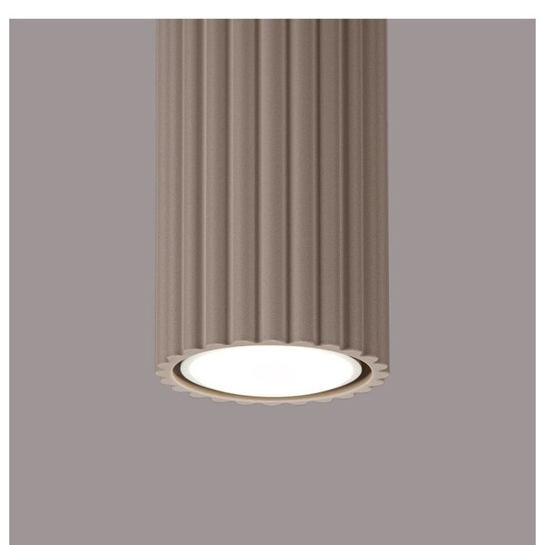 Szarobrązowa metalowa lampa punktowa Gleam – Sollux