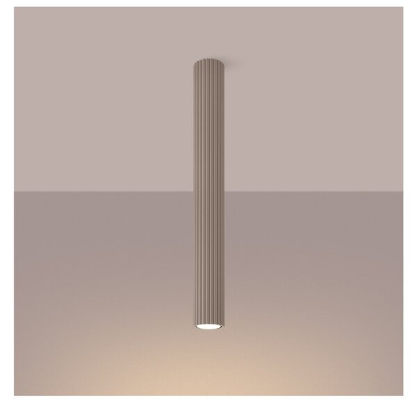Szarobrązowa metalowa lampa punktowa Gleam – Sollux