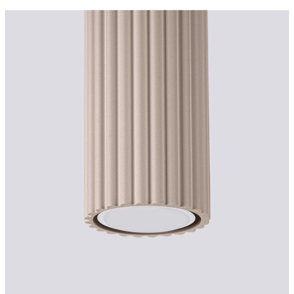 Szarobrązowa metalowa lampa punktowa Gleam – Sollux