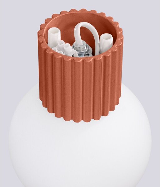 Pomarańczowy kinkiet ø 12 cm Orbital – Sollux