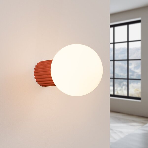 Pomarańczowy kinkiet ø 12 cm Orbital – Sollux