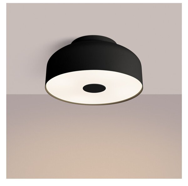 Czarna lampa sufitowa ø 30 cm Blacko – Sollux