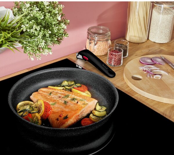 Zestaw garnków aluminiowych 7 szt. INGENIO Black stone L3998702 – Tefal