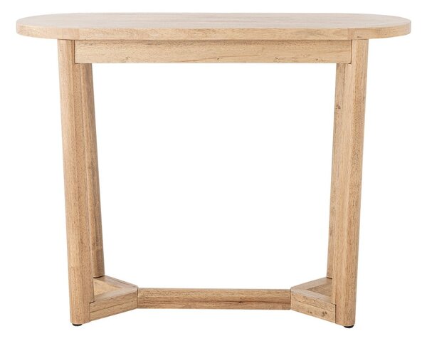 Konsola z litego drewna kauczukowego w naturalnym kolorze 35x100 cm Serrone – Bloomingville