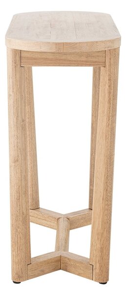 Konsola z litego drewna kauczukowego w naturalnym kolorze 35x100 cm Serrone – Bloomingville