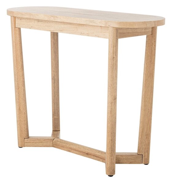 Konsola z litego drewna kauczukowego w naturalnym kolorze 35x100 cm Serrone – Bloomingville