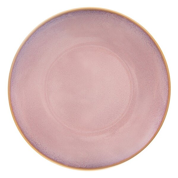 Różowy ceramiczny talerz ø 27 cm Glaze – Orion