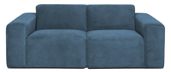 Niebieska sztruksowa sofa 202 cm Sting – Scandic