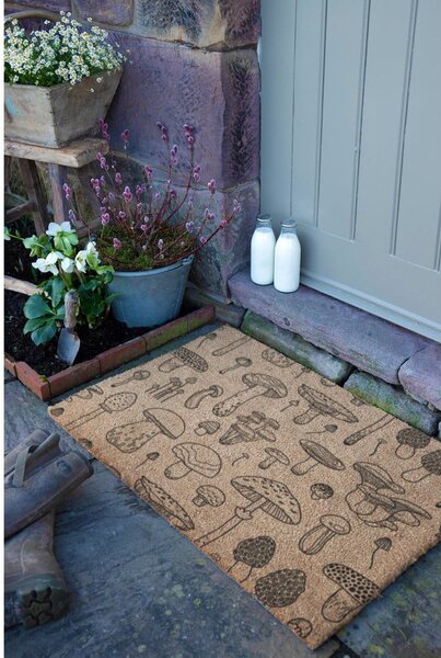 Wycieraczka z włókna kokosowego 40x60 cm Mushrooms – Artsy Doormats