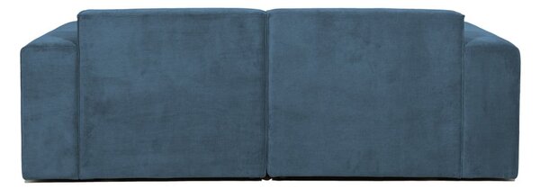 Niebieska sztruksowa sofa 202 cm Sting – Scandic