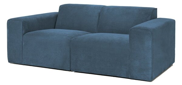 Niebieska sztruksowa sofa 202 cm Sting – Scandic