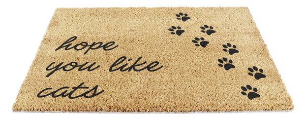 Wycieraczka z włókna kokosowego 40x60 cm Hope You Like Cats – Artsy Doormats