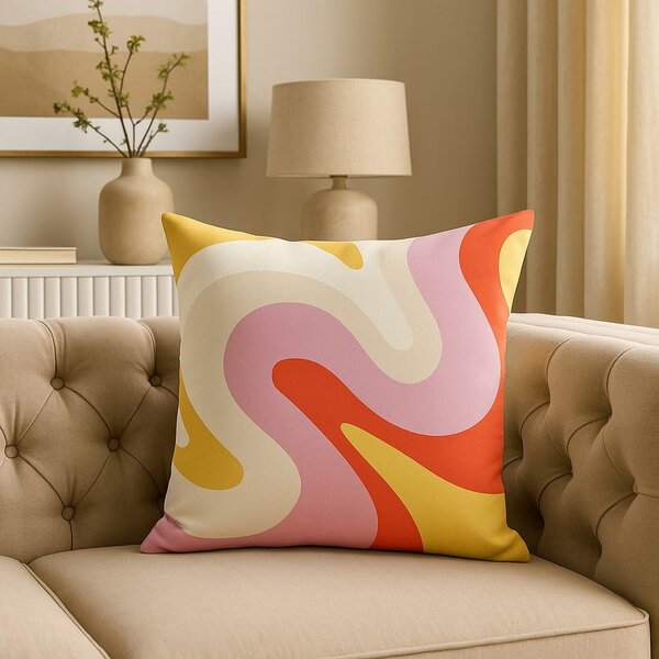 Poszewka na poduszkę 43x43 cm Raspberry Creamsicle – Mila Home