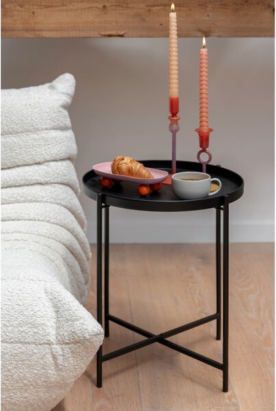 Metalowy okrągły stolik ø 40 cm Meseta – Leitmotiv