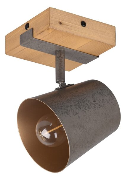 Ciemnoszaro-naturalna lampa punktowa Bell – Trio