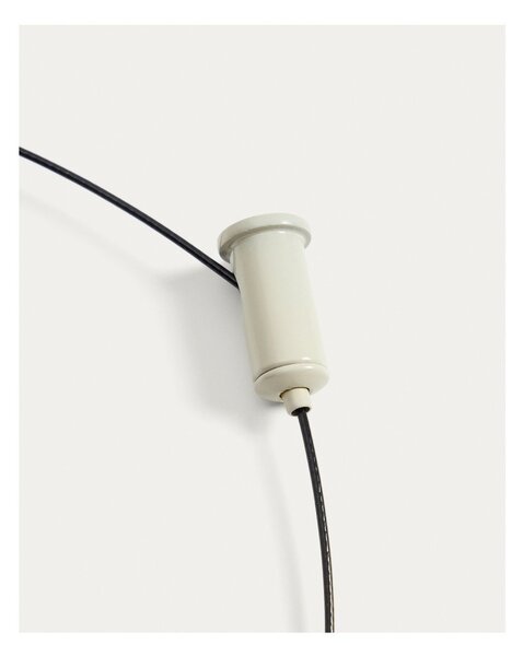 Jasnoszara lampa sufitowa LED ze ściemniaczem z metalowym kloszem ø 16 cm Porte – Kave Home