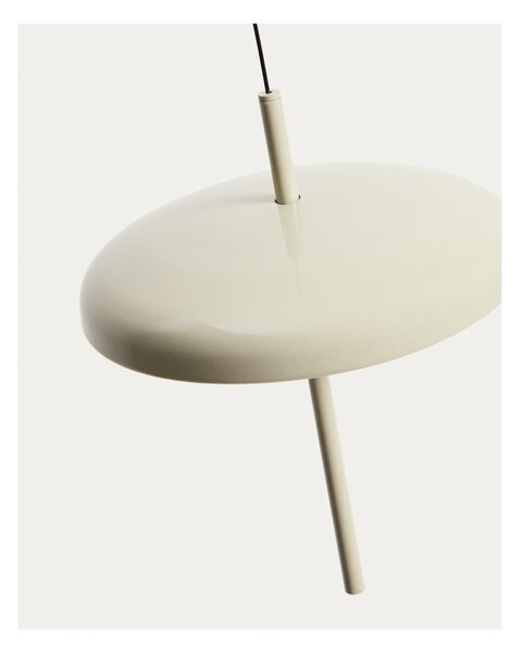 Jasnoszara lampa sufitowa LED ze ściemniaczem z metalowym kloszem ø 16 cm Porte – Kave Home