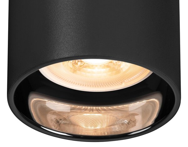 Lampa Ścienna SLV, Asto Tube, ściemnialny, czarny, salon, metal, nowoczesny