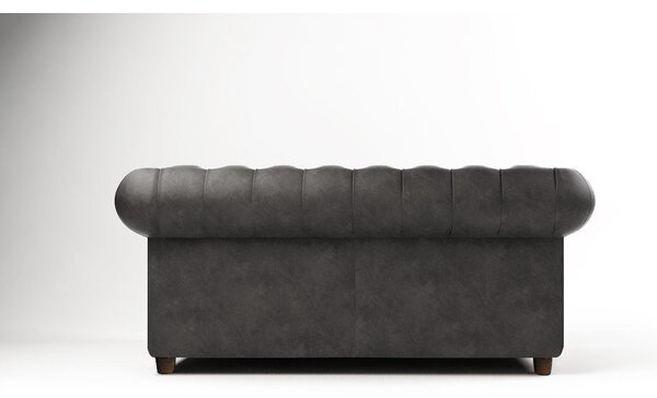 Antracytowa aksamitna sofa 184 cm Cambridge – Ropez