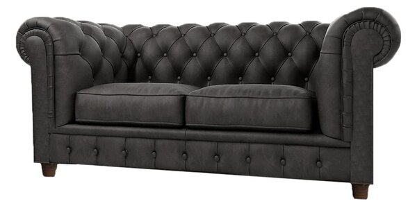 Antracytowa aksamitna sofa 184 cm Cambridge – Ropez