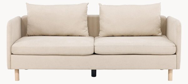 Sofa tapicerowana z ramą z drewna kauczukowego Zero (3-osobowa)