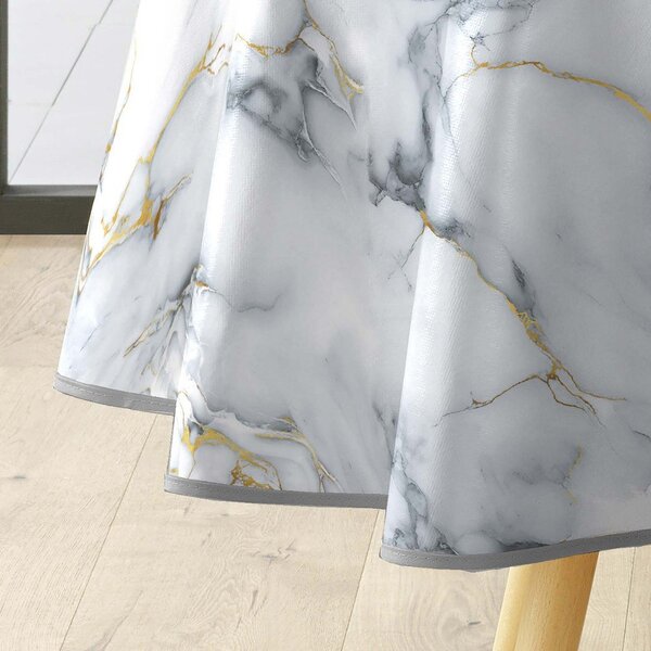 Obrus zmywalny ø 160 cm Marquina – douceur d'intérieur