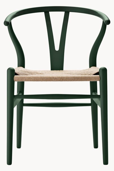 Krzesło z drewna z plecionym siedziskiem CH24 Wishbone Chair