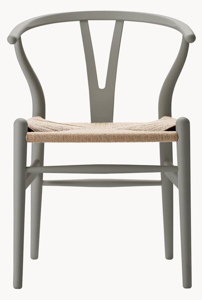 Krzesło z drewna z ręcznie plecionym siedziskiem CH24 Wishbone Chair