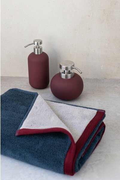 Ciemnofioletowy dozownik do mydła ceramiczny 120 ml Lotus Play – Mette Ditmer Denmark