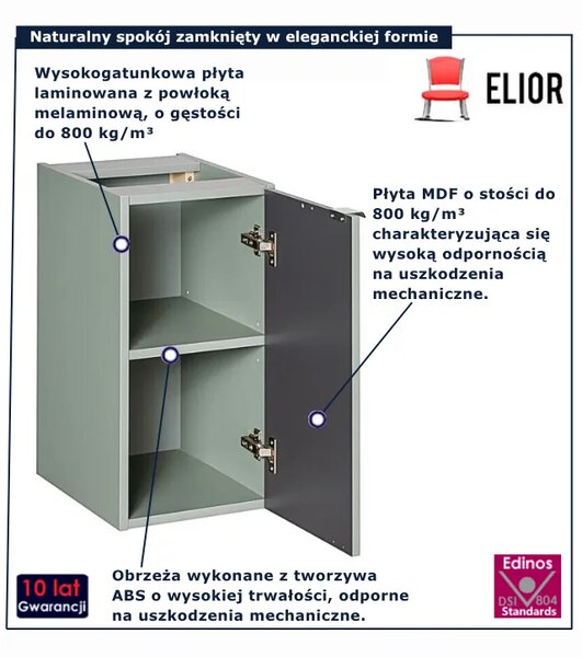 Szałwiowa wisząca dolna szafka łazienkowa F2-F30