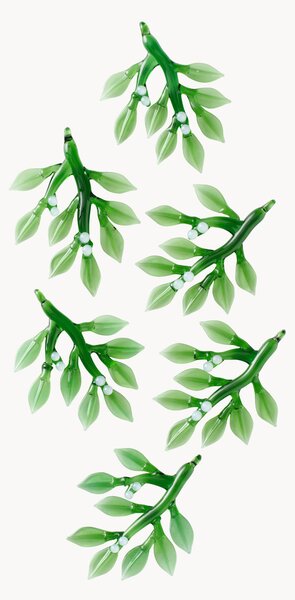 Komplet dekoracji Mistletoe, 6 elem