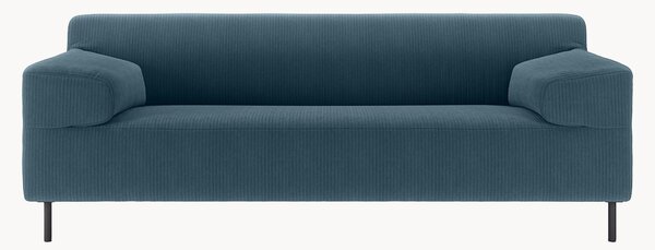 Sofa ze sztruksu freistil180 (2-osobowa), granatowy/czarny, S 202 cm