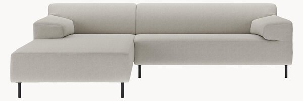 Sofa narożna freistil180, srebrnoszary/czarny