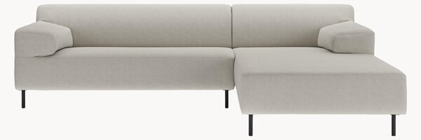 Sofa narożna freistil180, srebrnoszary/czarny