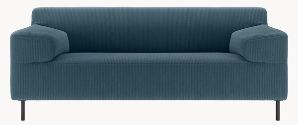 Sofa ze sztruksu freistil180 (2-osobowa), granatowy/czarny, S 182 cm