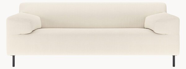 Sofa ze sztruksu freistil180 (2-osobowa), biały/czarny, S 182 cm
