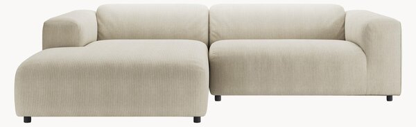 Sofa narożna ze sztruksu freistil187, szary