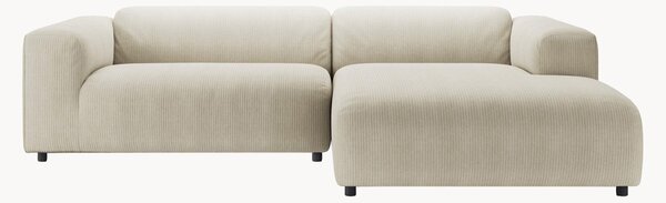 Sofa narożna ze sztruksu freistil187, szary