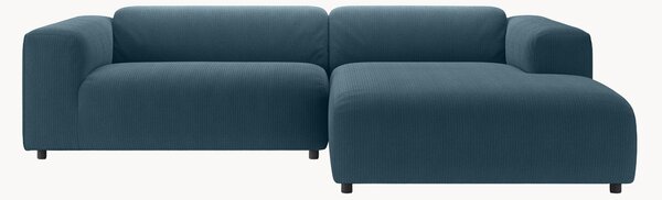 Sofa narożna ze sztruksu freistil187, granatowy